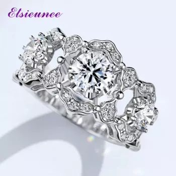 Кольцо из серебра 925 пробы с сапфиром, 18 к