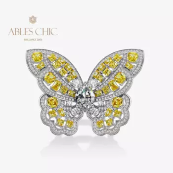 Кольцо из серебра 925 пробы с Императорским топазом