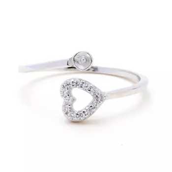 Кольцо из серебра 925 пробы с жемчужинами, размеры 5-6