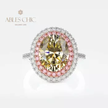 Кольцо из серебра с камнями овальной формы, S2R1S2R0403