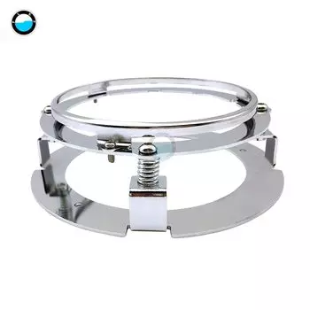 Кольцо-кронштейн для фары 5 3/4 дюйма, для круглых светодиодных фар 5,75 дюйма, аксессуары для мотоциклов из нержавеющей стали.