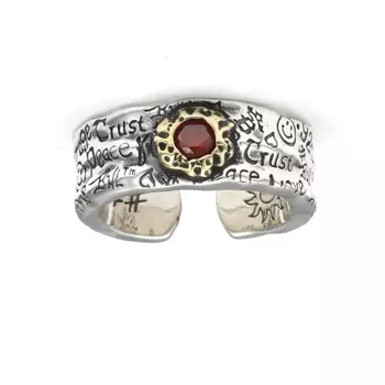 Кольцо мужское из серебра 925 пробы в стиле хип-хоп