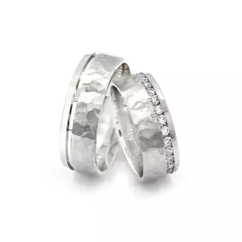 Кольцо обручальное из серебра 925 пробы для мужчин и женщин