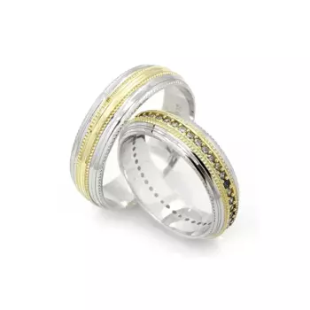 Кольцо обручальное из серебра 925 пробы для мужчин и женщин