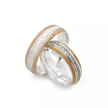 Кольцо обручальное из серебра 925 пробы для мужчин и женщин