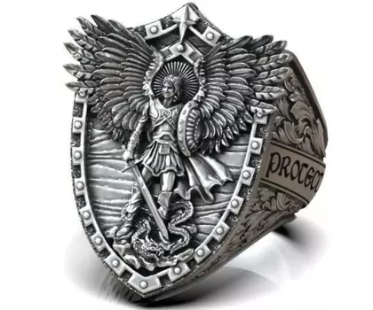 Кольцо православное из серебра 925 пробы, 26 г