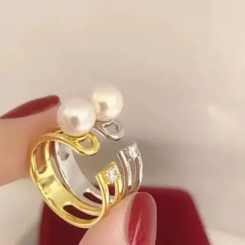 Кольцо регулируемое из серебра 925 пробы, 5 шт./лот