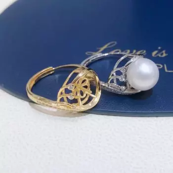 Кольцо регулируемое из серебра 925 пробы, 5 шт./лот