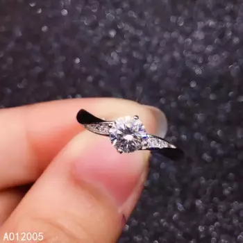 Кольцо женское из серебра 925 пробы, с бриллиантами