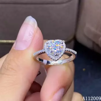 Кольцо женское из серебра 925 пробы, с бриллиантами