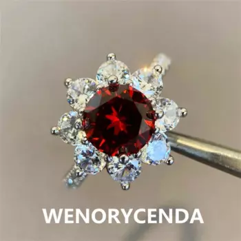 Кольцо женское из серебра 925 пробы, с подсолнухом