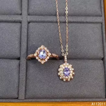 Кольцо женское из серебра 925 пробы, с подвеской