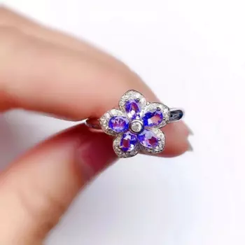 Кольцо женское из серебра 925 пробы, 3 х 4 мм, 5 шт.