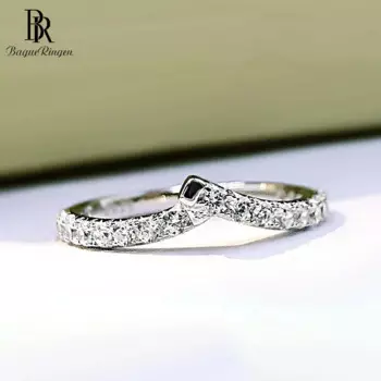 Кольцо женское из серебра 925 пробы с бриллиантами