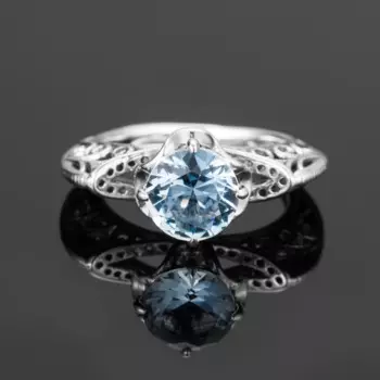 Кольцо женское из серебра 925 пробы, ручной работы