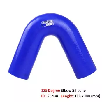 Колено силиконового шланга ID 38, 45, 51, 63, 76, 89 мм, 135 градусов, соединитель интеркулера, турбо воздухозаборник, трубопроводная муфта, силиконовая труба