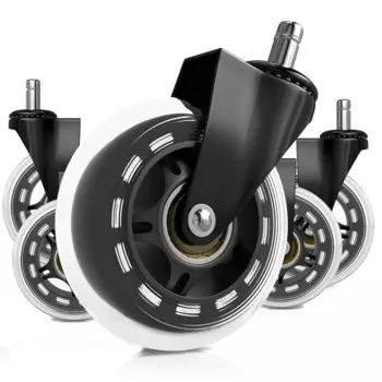 Колесики для офисного кресла замена-3-дюймовые прозрачные резиновые колесики для замены колесики для офисного кресла-подходит для большинства стульев