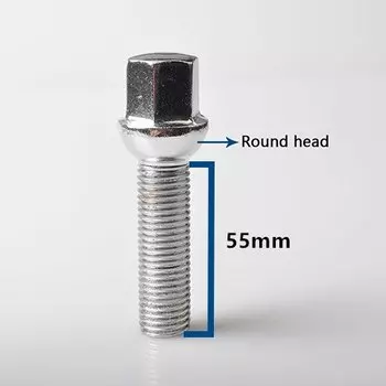 Колесные болты Embers Steel M12x1,5/14x1,5/14x1,25/12x1,25of различной длины 10 шт. для BMW Volkswagen Audi Mercedes Porsche