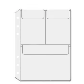 Колики цветные карманы для переплета A5 A6 A7