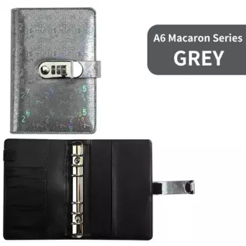 Коликий кожаный блокнот A6 с замком