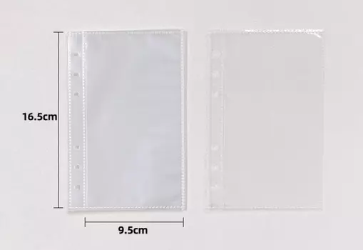 Коликий прозрачный файловый держатель A5 A6 A7 10 шт.