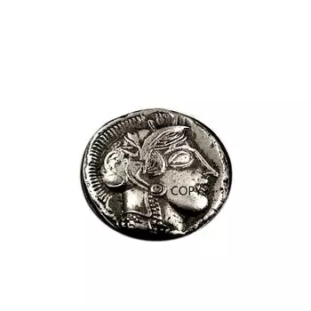 Коллекционная медная копия древнегреческой монеты XMSJ