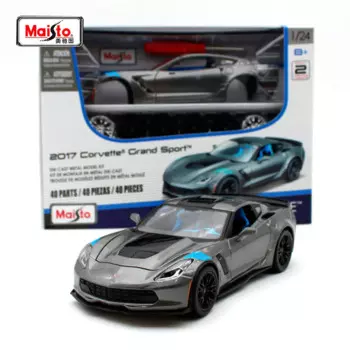Коллекционная модель автомобиля Maisto 1:24 2017 Corvette из сплава, коллекционная металлическая Игрушечная модель автомобиля, подарок для детей