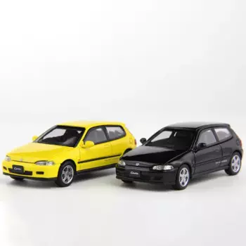 Коллекционная модель автомобиля под давлением, масштаб 1:64, Civic MK5 EG6 5-й, коллекционная сувенирная демонстрационная игрушка для автомобиля