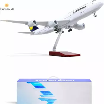 Коллекционная модель летательного аппарата Lufthansa, модель самолета из литая под давлением с подставкой авиакомпании, 17 дюймов, 1/160