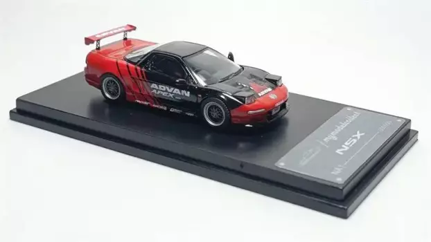 Коллекционная модель MC 1:64 NSX ADVAN limited999, литая модель автомобиля