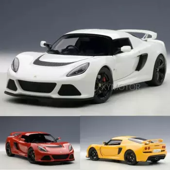 Коллекционная модель спортивного автомобиля AUTOart, Коллекционная модель автомобиля из белого/Красного/желтого металла, пластика, резины, 1/18