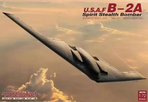 Коллекционная модель UA72201, масштаб 1/72, комплект модели бомбардировщика USAF B-2A Spirit Stealth