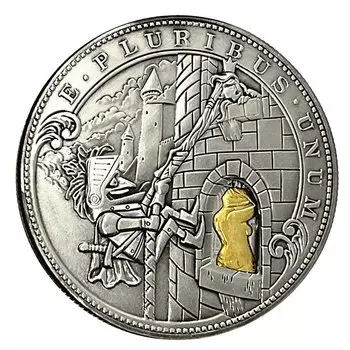 Коллекционная монета "Бродяга", медно-никелевая, "Peeper"