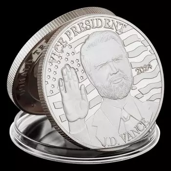 Коллекционная монета Дональда Трампа и Дж.Д. Вэнса