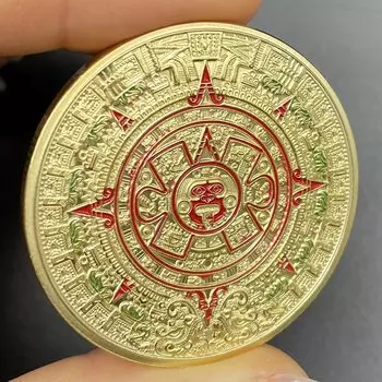 Коллекционная монета "Мексиканская пирамида"