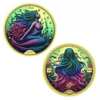 Коллекционная монета русалка Olevo