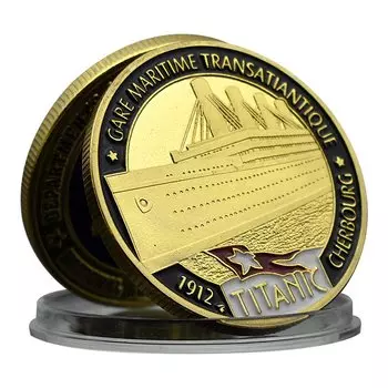 Коллекционная позолоченная медаль «Титаник»