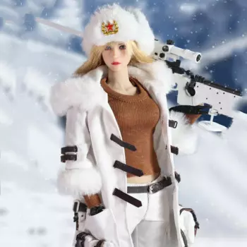 Коллекционная снайперская фигурка BBK BBK018 в масштабе 1/6, Снежная снайперская Лыжная девушка 12 дюймов, Женская Solider, экшн-фигурка, полный комплект, модель для хобби, подарки