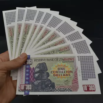 Коллекционные банкноты Зимбабве HWX 10 шт.