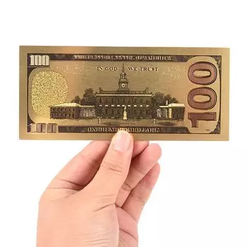 Коллекционные позолоченные банкноты YOWEI