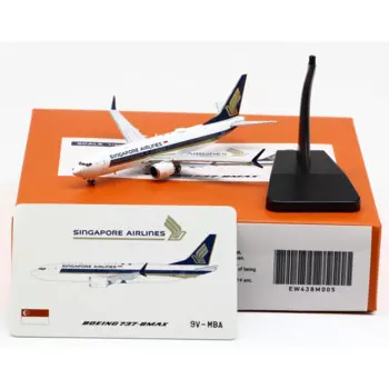 Коллекционный самолет EW438M005 из сплава, подарок, фотосессия 1:400, авиакомпании Singapore Airlines, модель самолета с отлитым давлением 9 В-МБА