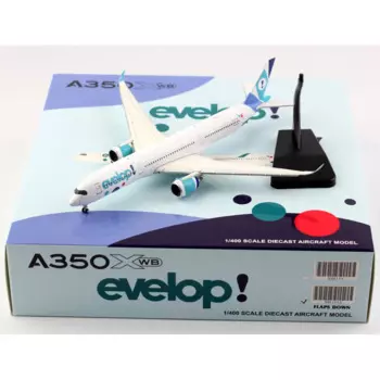 Коллекционный самолет из сплава 1:400, подарок JC Крылья XX4159A, Evelop Airlines, модели летательных аппаратов из искусственной кожи