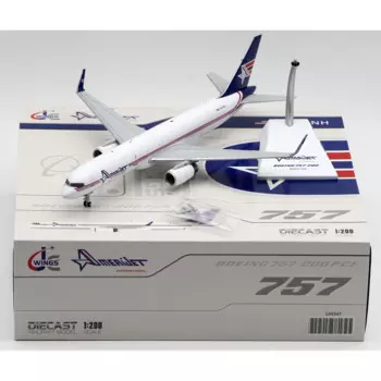 Коллекционный самолет из сплава LH2347, подарок, фотосессия 1:200, американский реактивный самолет, модель самолета под давлением N818NH