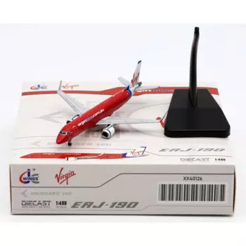 Коллекционный самолет XX40126 из сплава, подарок, фотосессия 1:400 девственные голубые авиакомпании, брикет, модель литая самолета, фотосессия