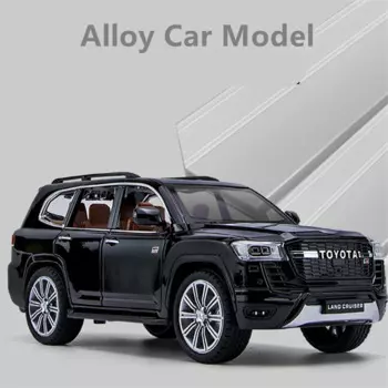 Коллекция 1/24 года, модель автомобиля Toyota LAND CRUISER GT Prado SUV из сплава, литые металлические игрушки, внедорожники, модель автомобиля со звуком, детские подарки