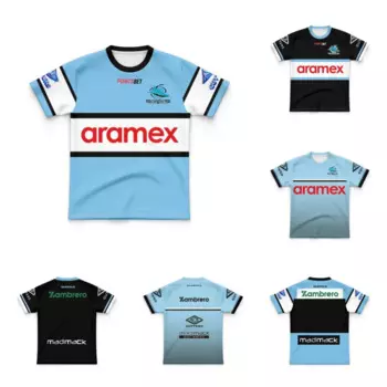 Коллекция 2023 года, детский трикотажный свитер Cronulla Shark Heritage Home and away, майка CRONULLA Shark для регби