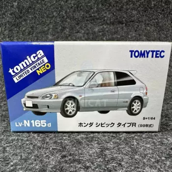 Коллекция 24,6 года, модель Tomytec Tomica TLV LV-N165d Civic R, литая модель автомобиля, детские игрушки, подарок