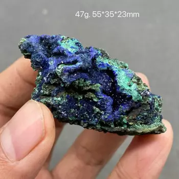 Коллекция кристаллов азурита и малахита TEGSTGKW