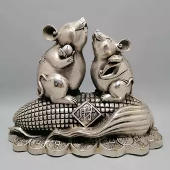 Коллекция медных и посеребренных кукурузных мышей, оптом