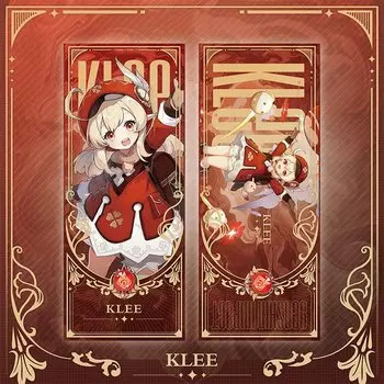 Коллекция плакатов Genshin Impact 21x7 см